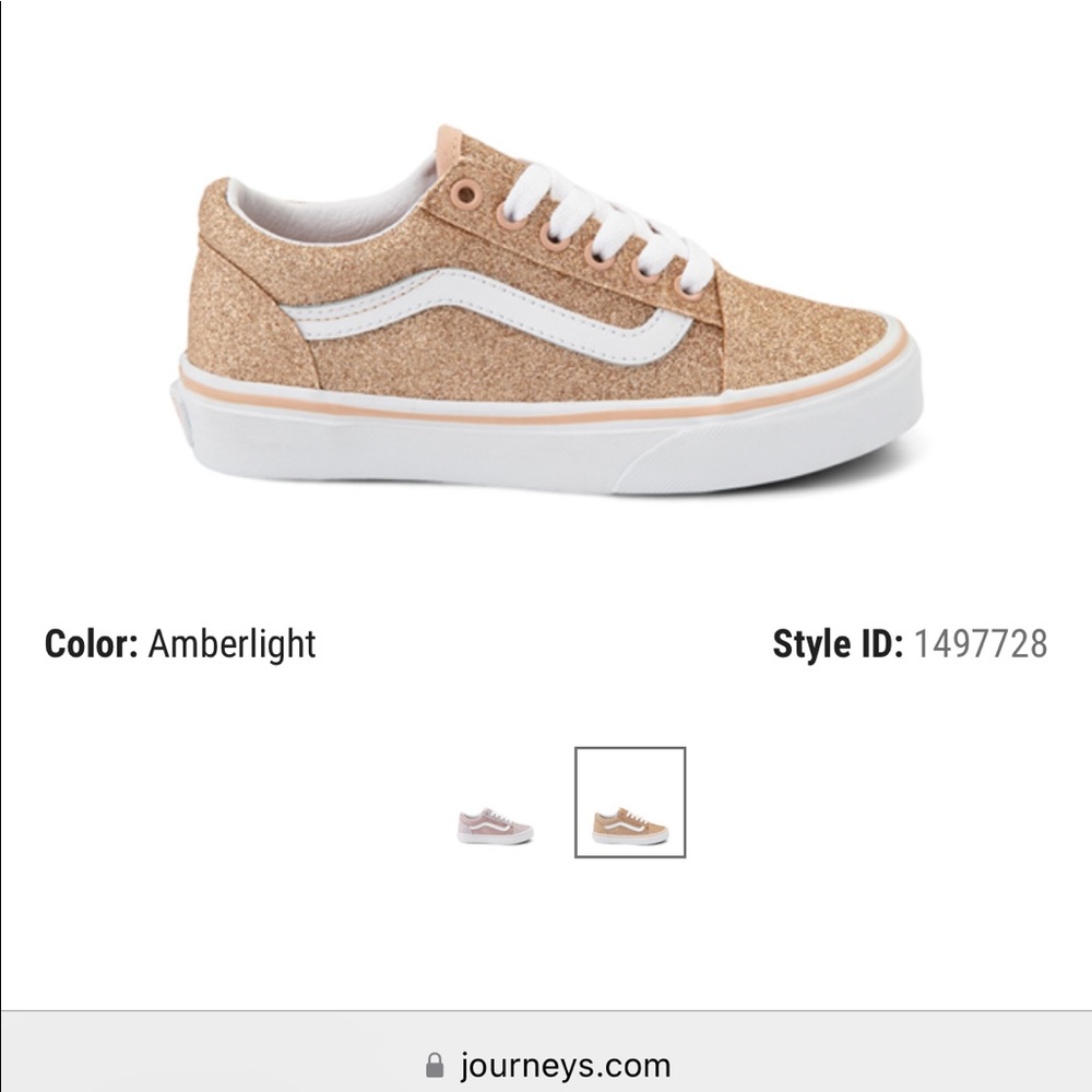Vans old skool glitter shoes